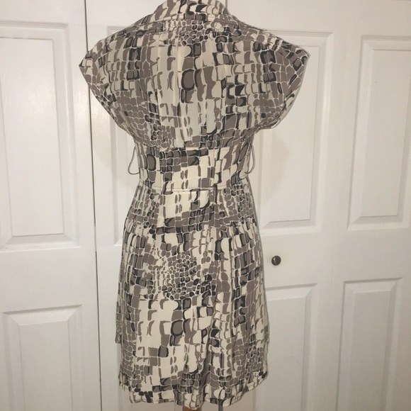 Nanette Lenore snake print 100%silk dress - Picture 3 of 8